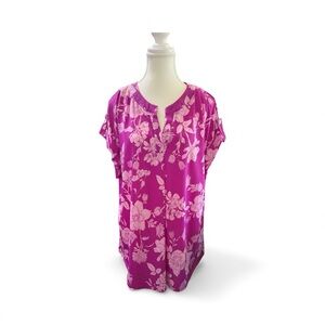 Dear Scarlett Pink Floral Blouse · Size XL